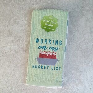 🏠 🍒 Working on my Bucket List Kitchen Dishtowel